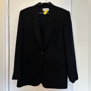 Liz Claiborne Classic Black Oversized Blazer